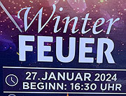 Winterfeuer in Unterbiberg am 27.01.2024, Samstag 